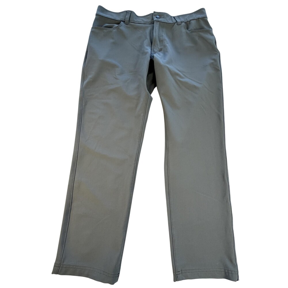 Origin Pants Mens FIT 38x30 Gray Standard Straight Stretch Chino Made In USA